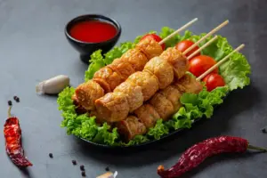 Chicken Vegetable Crispy Food